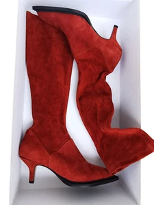 €675 ✨MARINA RINALDI   Stretch suede boots   40EU _ 7UK/GB_ 10US - Picture 1 of 23