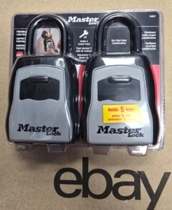 Caja de cerradura portátil Master Lock 5400T - negra paquete de 2 ¡ENVÍO EL MISMO DÍA!! - Imagen 1 de 1