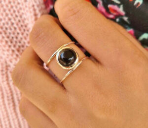 Black Onyx Ring 925 Sterling Silver Ring Handmade Ring Boho Ring All Size DM-593