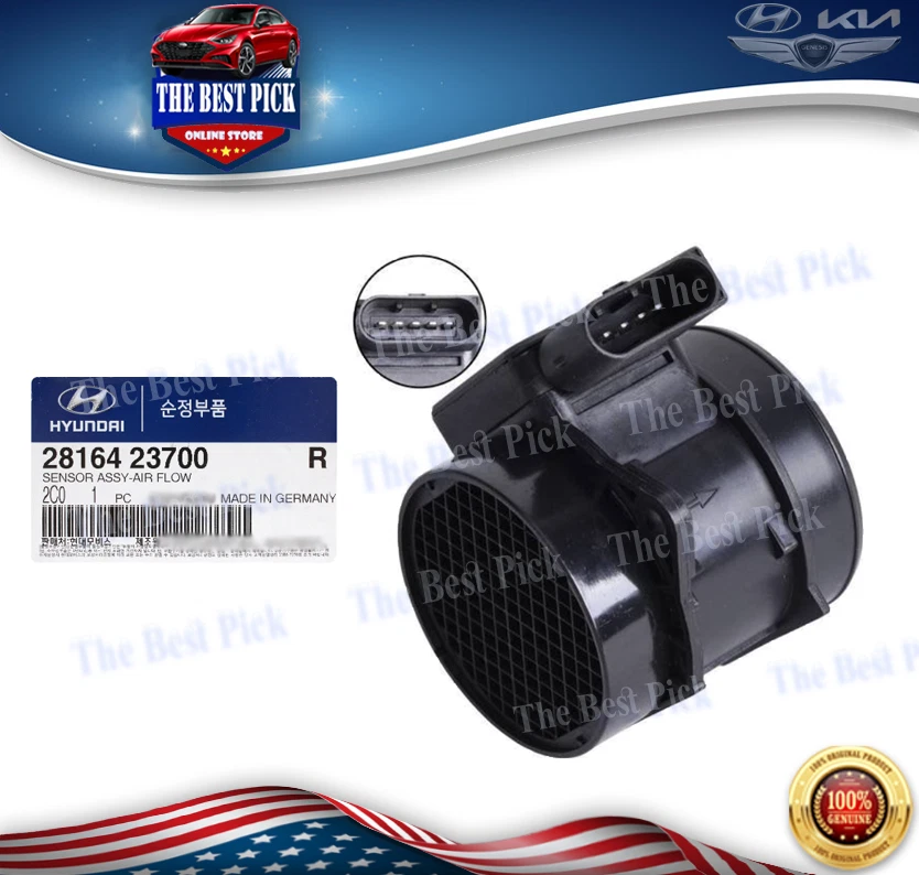 ⭐GENUÍNO⭐ Sensor MAF para 2004-2009 Kia Rio Spectra Sportage 2.0L 2816423700 - Imagem 1 de 1