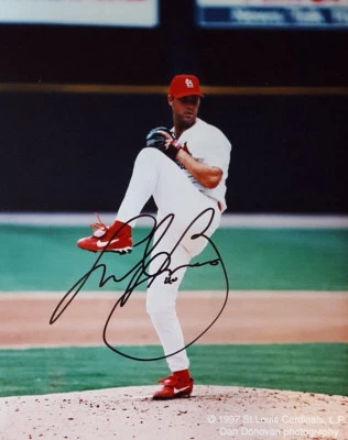 Foto autografiada de Andy Benes 8x10 de los Cardenales de San Luis Foto 1 de 2