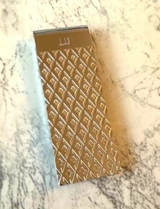 RARE DUNHILL Money Clip Bill Clip Engine Turn New - Picture 1 of 9