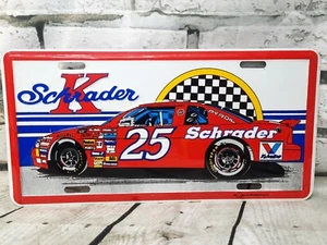 1995 Ken Schrader License Plate Pyroil NASCAR 25 Hendricks  - Picture 1 of 5