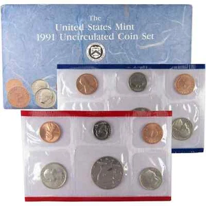 1991 Uncirculated Coin Set U.S Mint Original Government Packaging OGP - Picture 1 of 1