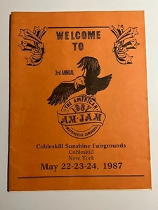 Programa Am Jam de mayo de 1987 American Motorcycle Jamboree Cobleskill NY Fairgrounds - Imagen 1 de 4