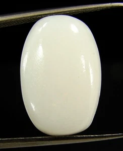 6.85 Ct Natural White Opal Loose Gemstone Cabochon Stone Wire Wrap Stone - 13958 - Picture 1 of 2