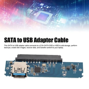 USB 3.0 to  Hard Drive Adapter 6Gbps Plug and Play LED Indicator  to USB - Afbeelding 1 van 12