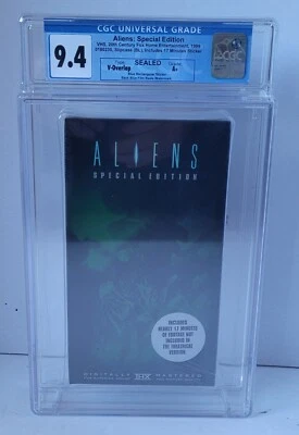 Aliens:  Special Edition ~ Sealed VHS ~ Graded CGC 9.4 A+ (1986 / 1999) - Image 1 of 4