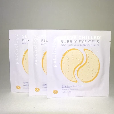 LOT 3 Patchology Serve Chilled Bubbly Eye Gels Eye Masks Anti-Aging 3 Pairs - Image 1 of 3