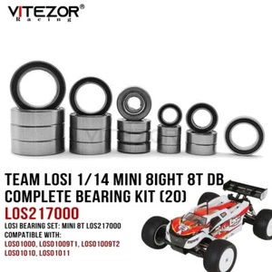20Pcs Team Losi 1/14 Mini 8ight 8T DB LOS217000 Complete Bearings Kit Rc Parts - Picture 1 of 7