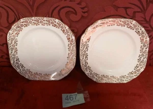 Vintage Royal Standard, White Bone China Saucer, Gold Trim set of 2 - 14.5 cm - Picture 1 of 3
