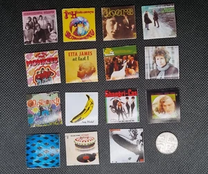 Dolls House miniature 1:12 scale LP Record Album 1960s - Choose your Album! - Picture 1 of 30