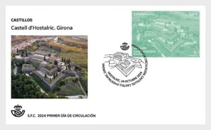 spain 2024 Castles Castell d´ HOSTALRIC Girona tourisme monument 1v FDC PJ - Picture 1 of 1