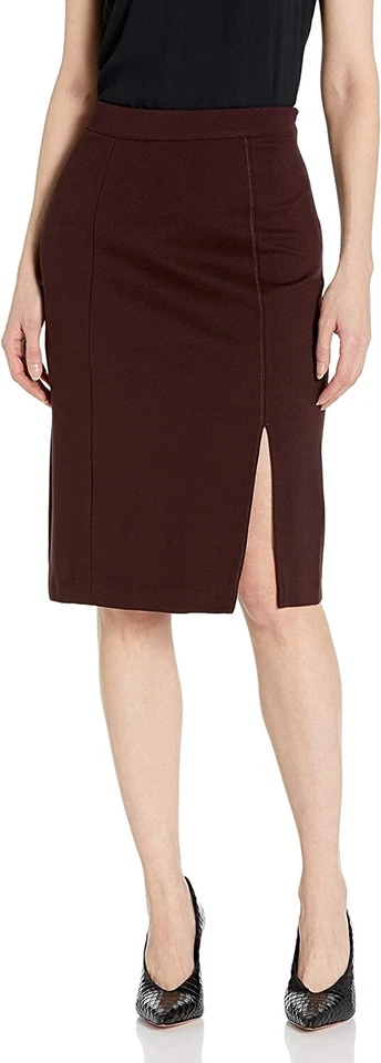 Falda lápiz Kenneth Cole 251307 para mujer The Flex Merlot talla 4 Foto 1 de 2