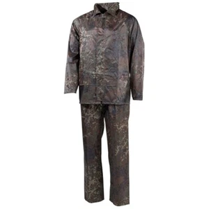 Flecktarn Operation Camo Olive Wet Weather Rain Suit Pants And Jacket - Picture 1 of 6