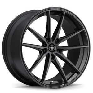 16 inch 16x7.5 Konig 37B OVERSTEER Gloss Black wheels rims 5x4.25 5x108 +45 - Picture 1 of 1
