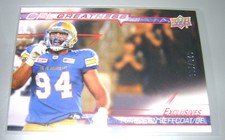 2023 Upper Deck CFL #CG-JJ JACKSON JEFFCOAT CFL Greatness Exclusives #'d 28/100