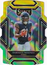 2021 Panini Select #208 Darnell Mooney Green and Yellow Prizm Die Cut Bears