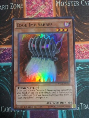 Yu-Gi-Oh! Edge Imp Sabres NECH-EN014 Limited Super Rare NM  - Image 1 of 4