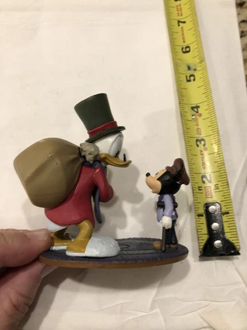 Disney Christmas Carol Scrooge McDuck & Tiny Tim 3 Inch PVC Figure Disney Store Cover