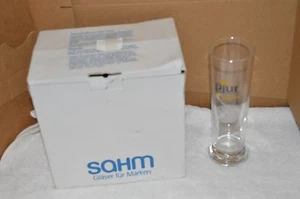 6 Pilsner GLASSES Made in Germany by SAHM Vancouver 1/2 Liter Pjur Lubricant NIB - Picture 1 of 4