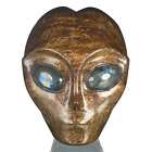 4,17 Zoll natürliche Bronze geschnitzte Alien/Star Being Mystic Creature Sammlerstücke #36W
