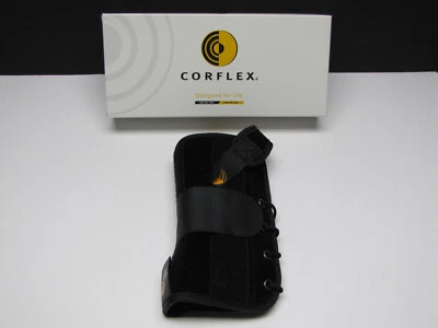 Corflex 8" Suede Wrist Lacer Splint Brace Support w Thumb Wrap  Left Large - Image 1 of 4