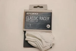 Nuevo Giro Classic Racer Oculto Bajo Ciclismo Calcetín XL 46-48 13-14.5 Bicicleta Blanco Meryl - Imagen 1 de 2