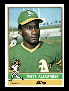 1976 Topps #382 Matt Alexander casi nuevo o mejor - Imagen 1 de 2