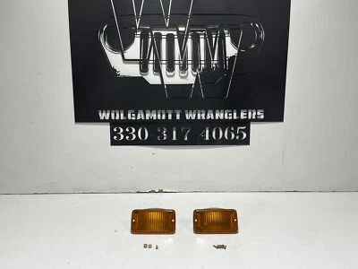 Par de carcasas marcadoras guardabarros delantero Jeep Wrangler TJ 97-06 con tornillos CC 2W Foto 1 de 4