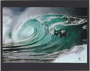 BEAUTIFUL 20 FOOT WAIMEA BAY SHOREBREAK WAVE GICLEE PHOTOGRAPH ON 8X10" MAT - Picture 1 of 1