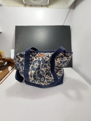 Bolso de lona Eddie Bauer azul y grande duro protector inferior bolso de lona Foto 1 de 4