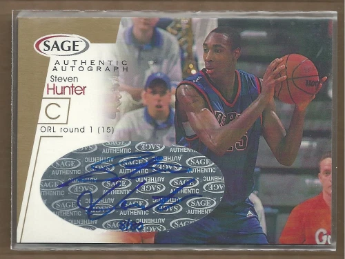 2001 SAGE Autographs Gold #A19 Steven Hunter /80 Auto BSK - Image 1 of 1