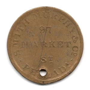 SMITH.MURPHY & CO. DRY GOODS • HARD TIMES • 1845 - 1857 • PHILADELPHIA • Pa-481 - Picture 1 of 2