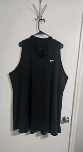 Nike Women's Slim Fit Swim Cover Up Dress Black Size 3X Black Logo Minimalist  - Picture 1 of 9