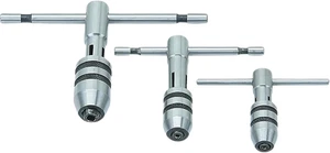 Set di chiavi per rubinetto con manico a T 3 pezzi con apertura a ganascia 1/16"-5/32", 5/32"-1/4", 1/4"-1 - Foto 1 di 12