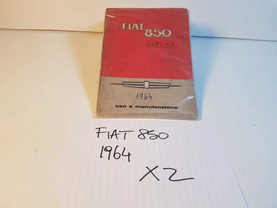 Manuale libretto uso manutenzione Fiat 850 originale non copia 4^ edizione 1964. - Immagine 1 di 4