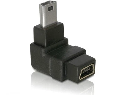 Mini USB 2.0 270° Winkeladapter Mini B Stecker - Mini B Buchse oben/unten - Bild 1 von 2
