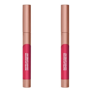 Pack of 2 L'Oreal Paris Infallible Matte Lip Crayon, Toffee Cheri # 504 - Image 1 of 4