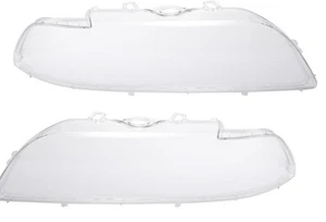X AUTOHAUX Headlight Lens Covers L/R – Fits BMW E39 5 Series 1995–2003 Clear! - Picture 1 of 2