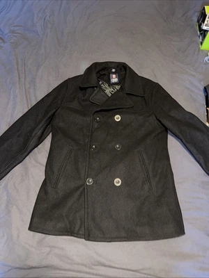 Men’s Wool Blend Jacket CHAPS Size SMALL Black - Image 1 of 4