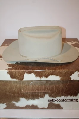 Resistol 10X Beaver Western Cowboy Hat 7 1/8 Self-Conforming Vintage w/ Box - Image 1 of 4