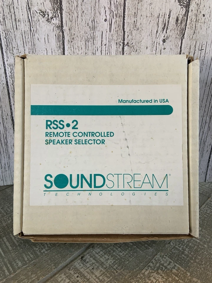 Soundstream Technologies RSS 2 Remote Controlled Speaker Selector New With Box - Image 1 of 4