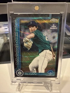 2025 Topps Pro Debut Ryan Sloan Chrome BLACK Wave Refractor #/10 🔥 RC Mariners - Picture 1 of 4