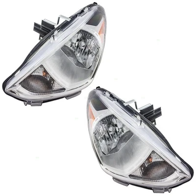 Fits 2015-2019 Versa Headlight Set 260609KK0A NI2502230 Aftermarket Replacement - Imagem 1 de 4