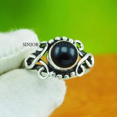 Anello regalo fatto a mano in argento sterling 925 con pietra preziosa... - Immagine 1 di 4