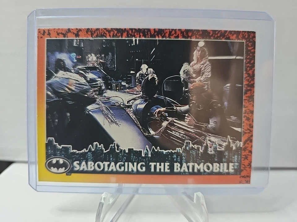 Sabotaging the Batmobile - 1992 Topps Batman Returns #51 - Image 1 of 2