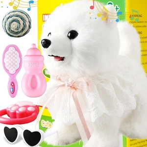 Samojede gehender bellender Hund für Kinder interaktiver musikalischer Welpenroboter  - Bild 1 von 6