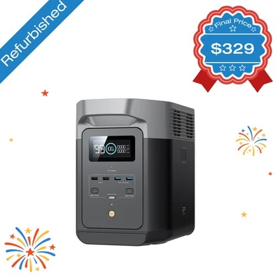 Central Eléctrica Portátil EcoFlow DELTA 2 1024Wh Certificada Reacondicionada, LiFePO4 Foto 1 de 4