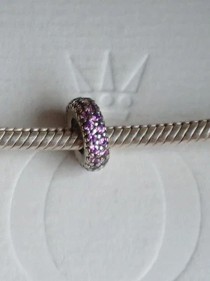 Original  Pandora Element, Charm Spacer lila Zirkonia, pavée, retired - Bild 1 von 3